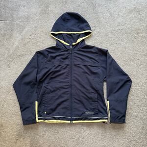 Vintage Reebok Women's Size Large Hoodie Jacket Full Zip Blue/Navy